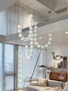Copper Acrylic Pearl Necklace Pendant Light