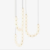 Copper Acrylic Pearl Necklace Pendant Light