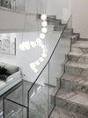 Copper Acrylic Pearl Necklace Pendant Light