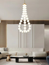 Copper Acrylic Pearl Necklace Pendant Light