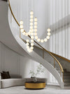 Copper Acrylic Pearl Necklace Pendant Light