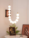 Copper Acrylic Pearl Necklace Pendant Light