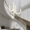 Copper Acrylic Pearl Necklace Pendant Light
