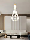 Copper Acrylic Pearl Necklace Pendant Light