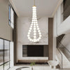 Copper Acrylic Pearl Necklace Pendant Light