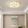 Copper bedroom semi-hanging ceiling lamp
