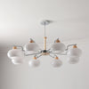 Cream Color Glass PersimmonChandeliers