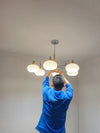 Cream Color Glass PersimmonChandeliers