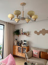 Cream Color Glass PersimmonChandeliers