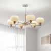 Cream Color Glass PersimmonChandeliers