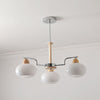 Cream Color Glass PersimmonChandeliers
