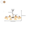 Cream Color Glass PersimmonChandeliers