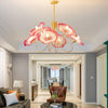 Retro Garden Lotus Leaf Chandelier