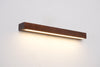 Nordic simple solid wood wall lamp