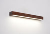 Nordic simple solid wood wall lamp