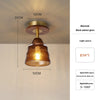 American retro glass corridor ceiling lamp