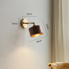 Walnut all copper wall lamp