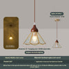 Wabi-sabi style bedroom bedside French glass restaurant small chandelier
