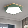 Diamond Ceiling Light,Metal & Wood