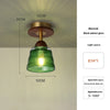 American retro glass corridor ceiling lamp