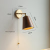 Walnut all copper wall lamp