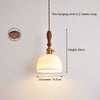 Wabi-sabi style bedroom bedside ceramic chandelier
