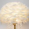 Feather & Crystal Table Lamp