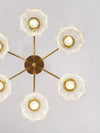 French retro living room glass chandelier