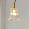French retro living room glass chandelier