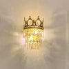 French style copper crystal wall lamp