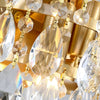 French style copper crystal wall lamp