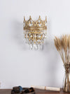 French style copper crystal wall lamp