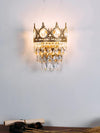 French style copper crystal wall lamp