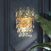 French style copper crystal wall lamp