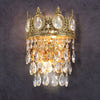 French style copper crystal wall lamp