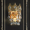 French style copper crystal wall lamp