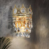French style copper crystal wall lamp