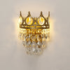 French style copper crystal wall lamp