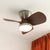 French retro restaurant bedroom ceiling fan light