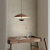 Frisbee Pendant Lamp, Wood Grain Dining Room Lamp