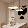 Frisbee Pendant Lamp, Wood Grain Dining Room Lamp