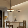 Frisbee Pendant Lamp, Wood Grain Dining Room Lamp