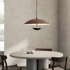 Frisbee Pendant Lamp, Wood Grain Dining Room Lamp