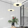 Frisbee Pendant Lamp, Wood Grain Dining Room Lamp