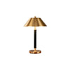 Light luxury bedroom metal leather texture table lamp
