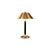 Light luxury bedroom metal leather texture table lamp