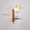 Vintage wabi-sabi cream style bedroom living room storage atmosphere wall lamp