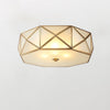 Geometric mosaic art bedroom ceiling lamp