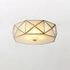 Geometric mosaic art bedroom ceiling lamp