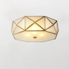Geometric mosaic art bedroom ceiling lamp
